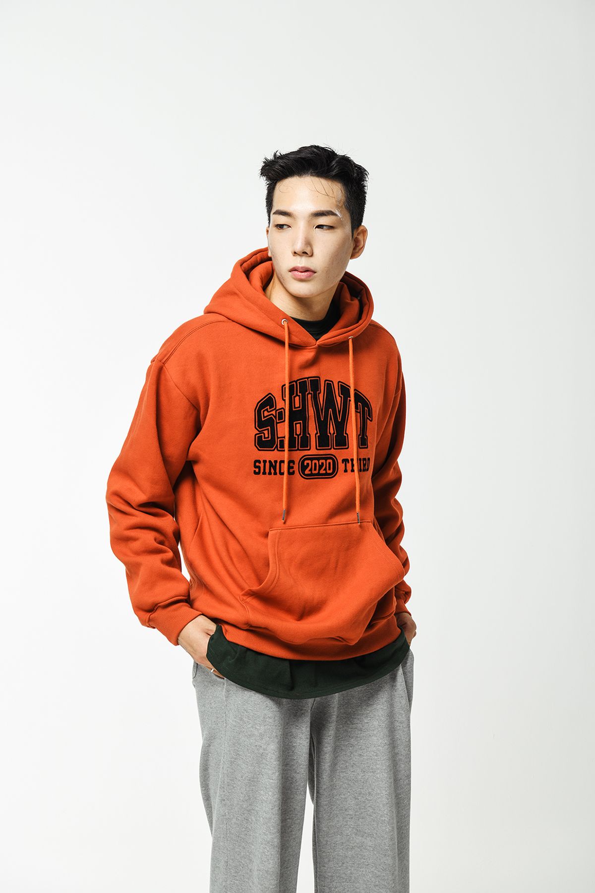 스터퍼(STUFFER) SHWT college logo Hoodie