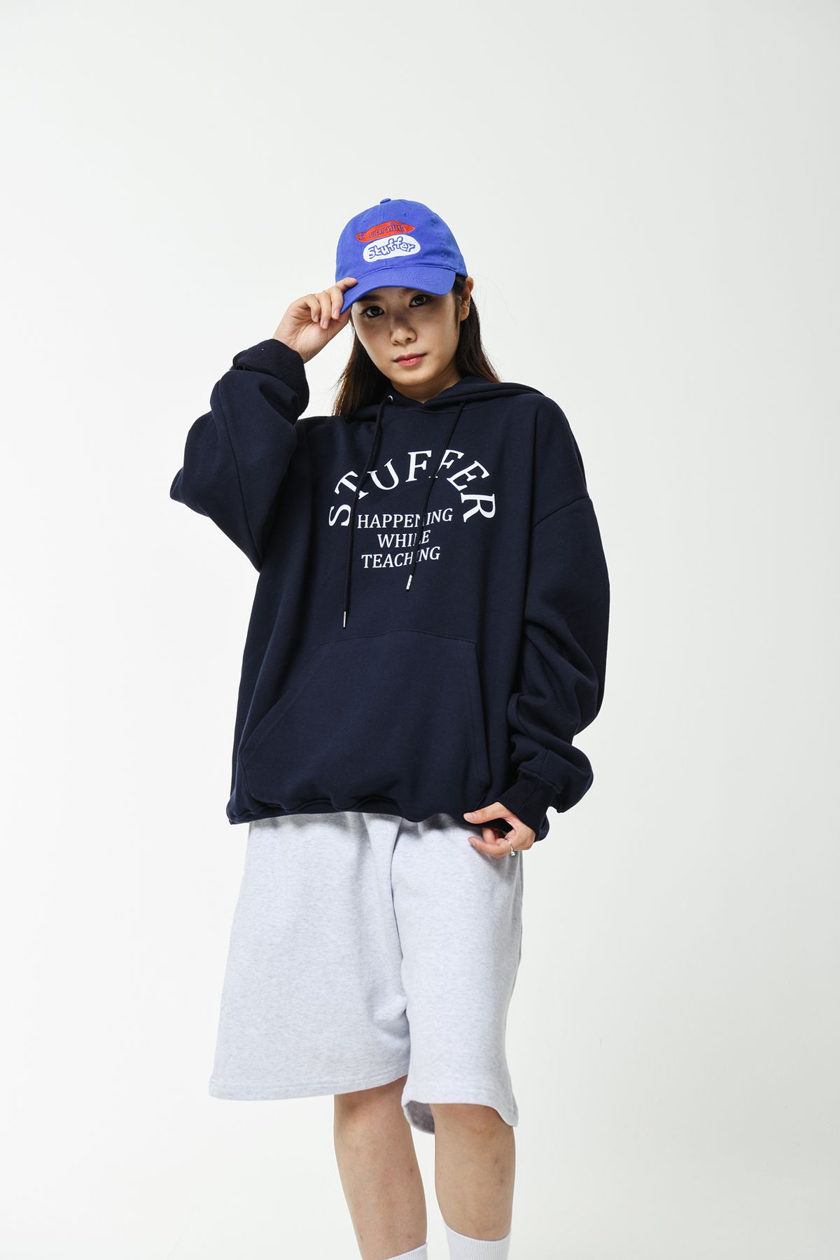 스터퍼(STUFFER) Stuffer college logo Hoodie