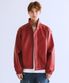 LB Synthetic Leather Hidden Jacket (Red)