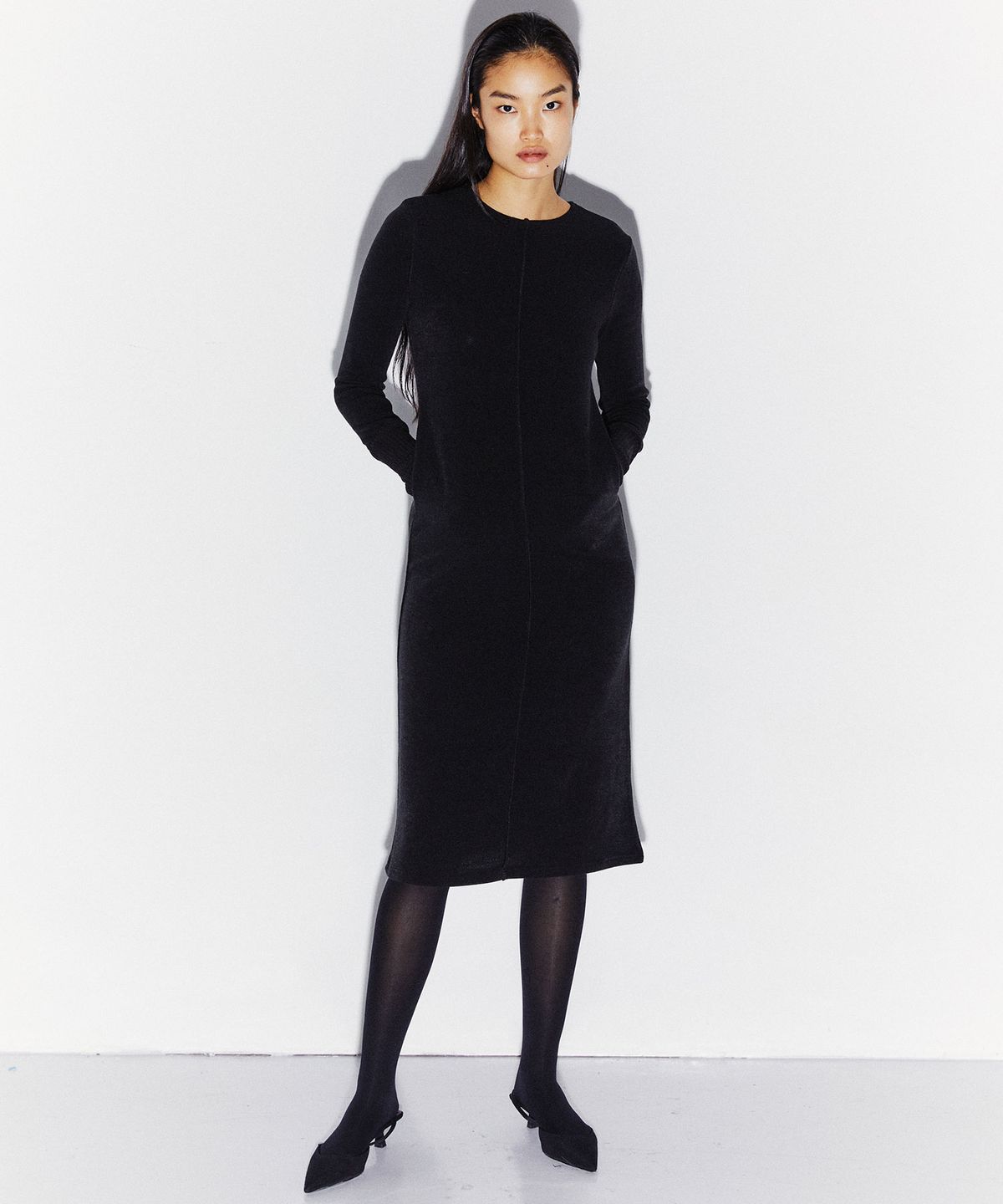킴도(KIMDOH) FRONT BACK KNIT DRESS BLACK