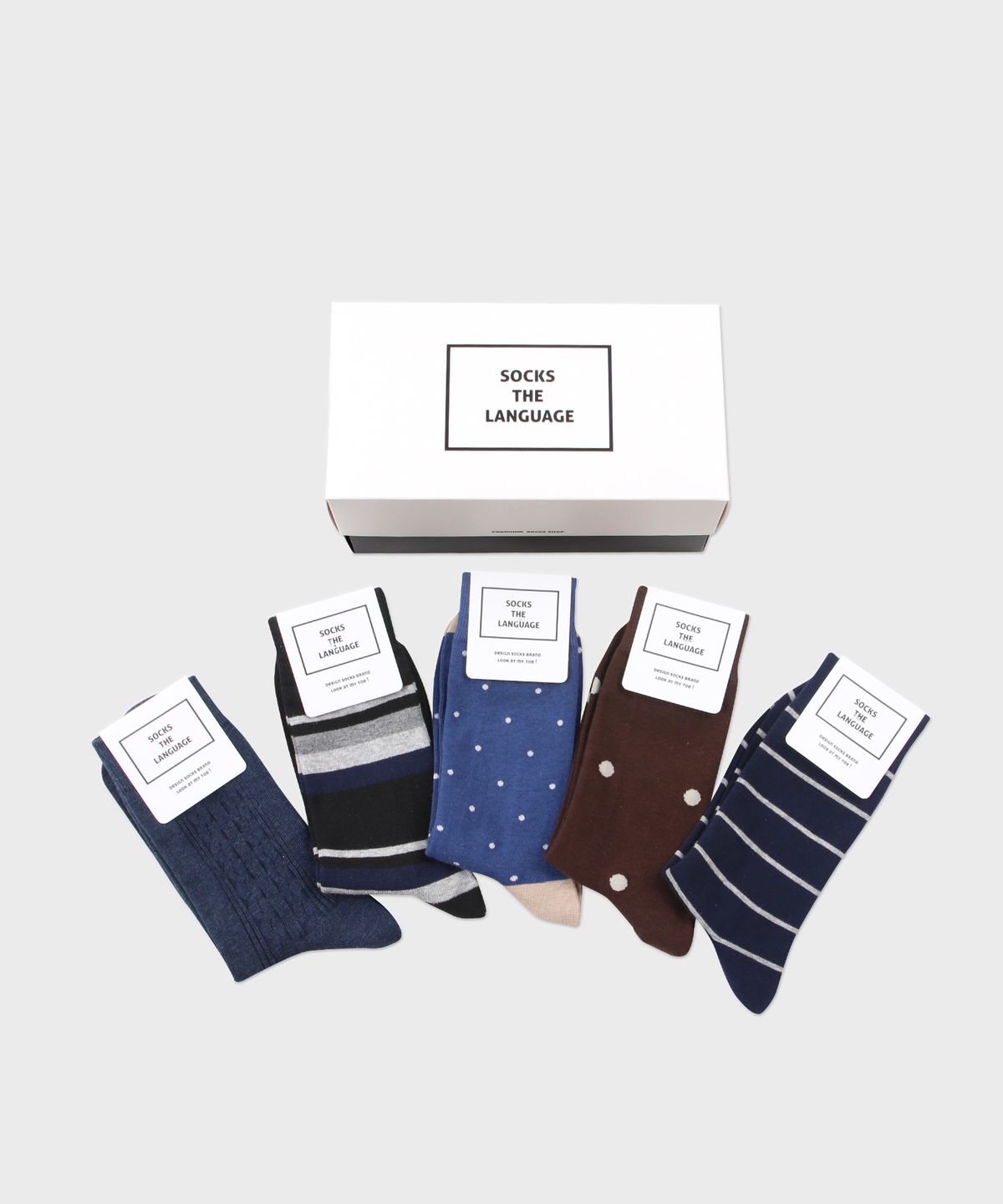 삭스더랭귀지(SOCKS THE LANGUAGE) 보울 양말 5SET
