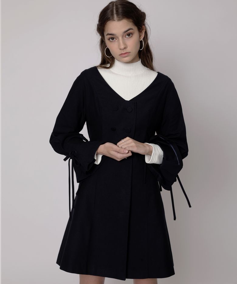 Bell Sleeve Trench Coat