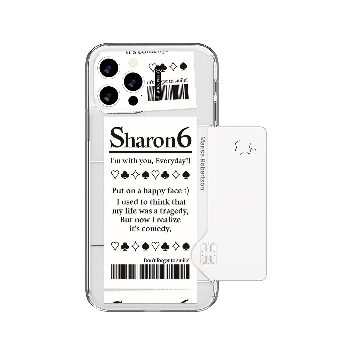 샤론6(SHARON6) 아이폰 카드 쏙 핸드폰 케이스 조커티켓