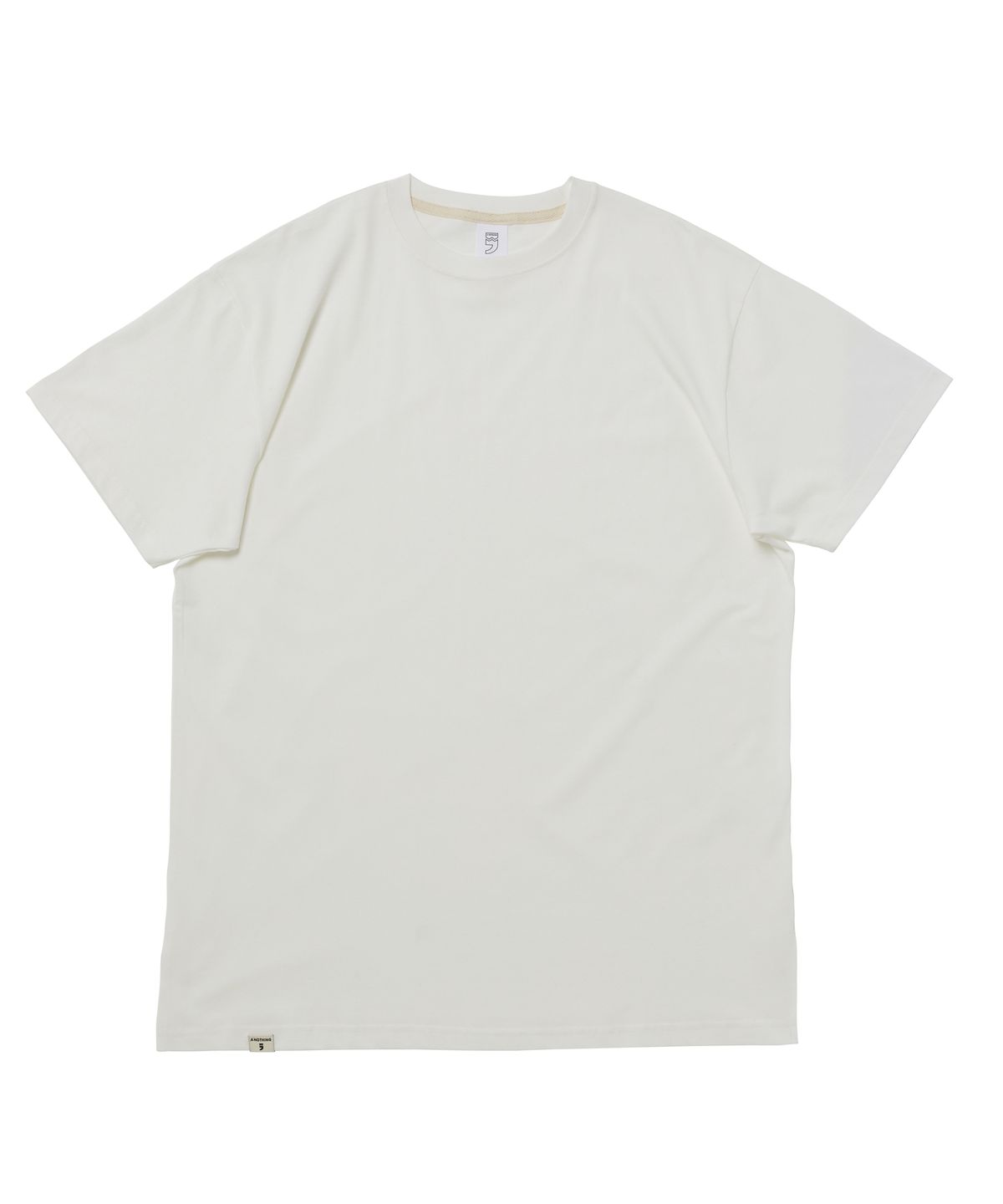 어낫띵(A NOTHING) SILKY-COTTON LONG LAYERED 1/2 TEE (Ivory)