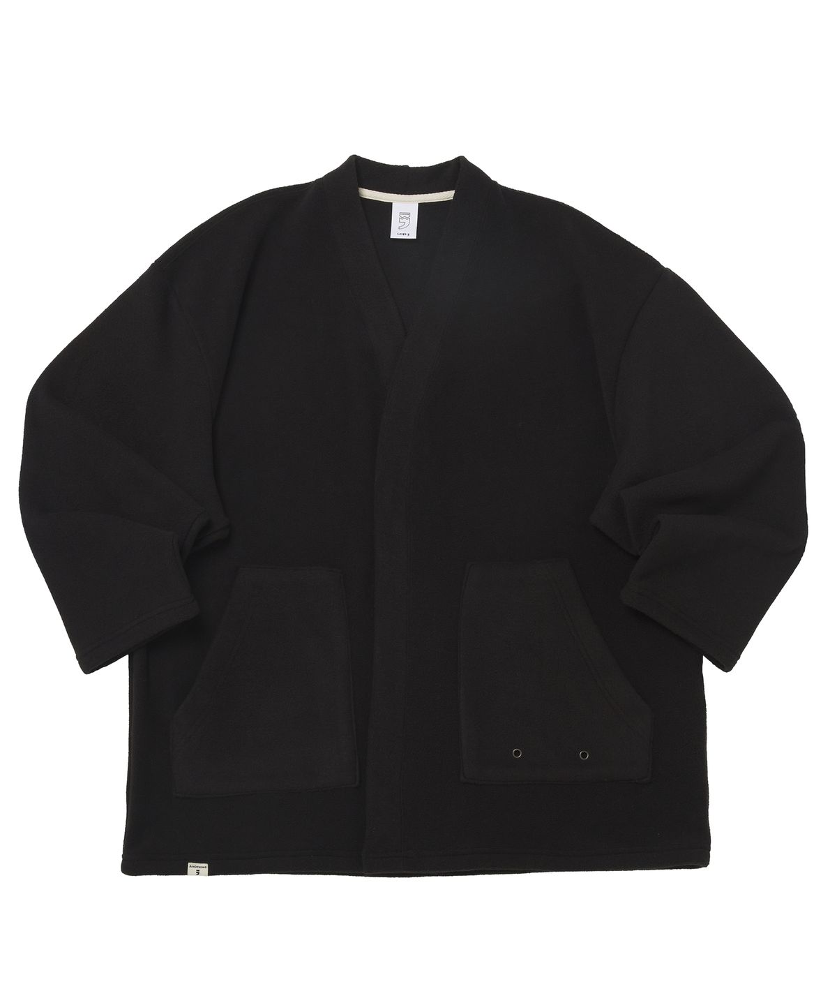 어낫띵(A NOTHING) WARM-FLEECE HERITAGE CARDIGAN (Black)