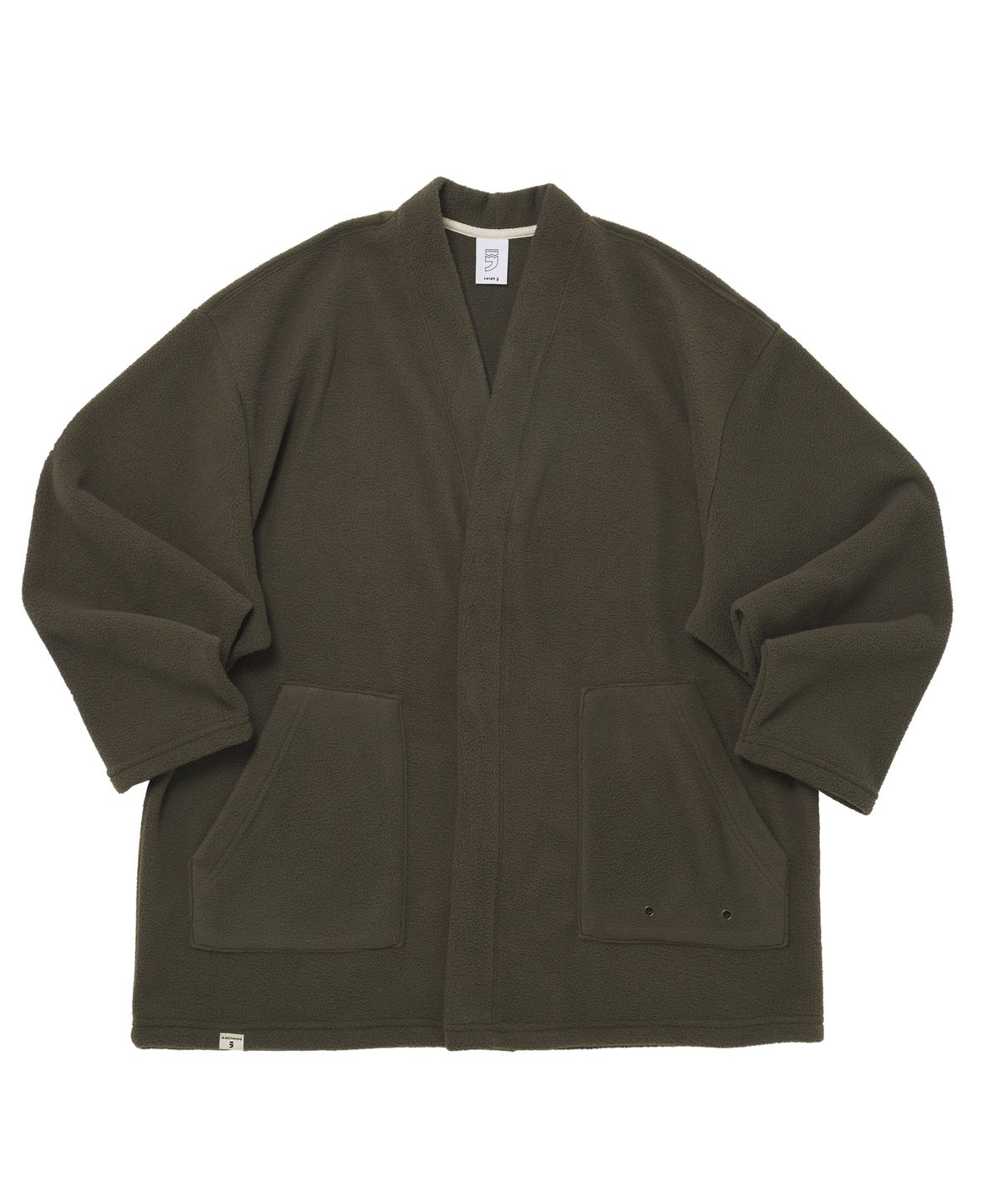 어낫띵(A NOTHING) WARM-FLEECE HERITAGE CARDIGAN (Khaki)