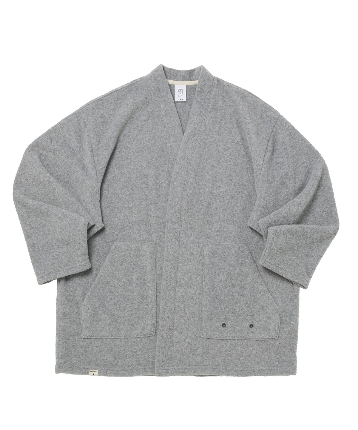 어낫띵(A NOTHING) WARM-FLEECE HERITAGE CARDIGAN (Gray)