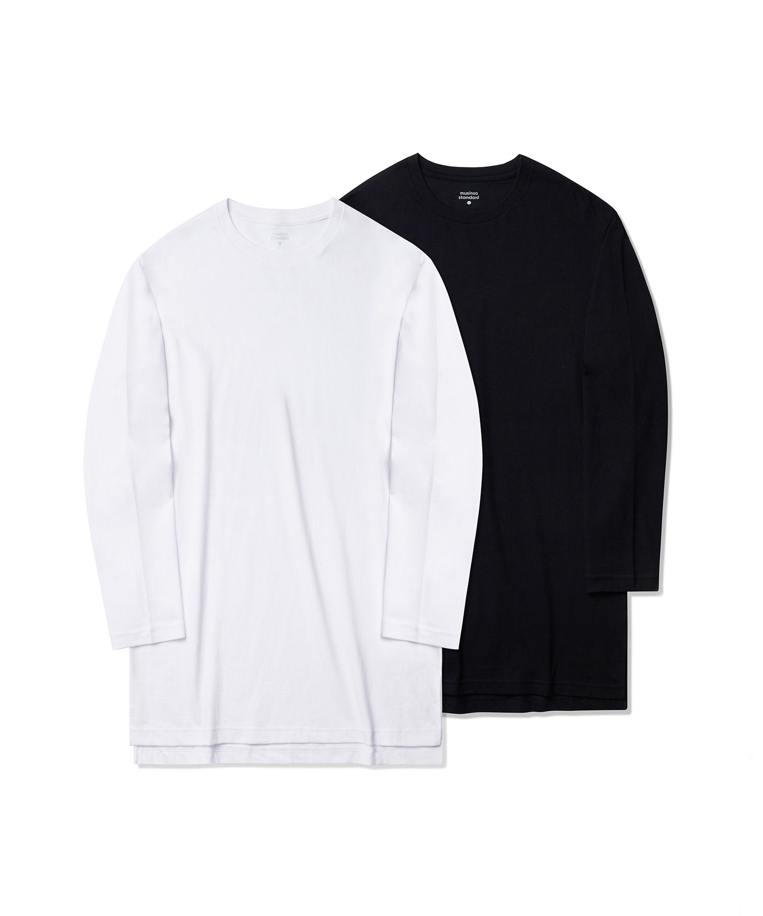 Tシャツ・カットソー *MUSINSA STANDARD* Layered Crew Neck Long Sleeve T-ShirtLong MUSINSA | MUSINSA STANDARD LAYERED CREWNECK LONG SLEEVE T