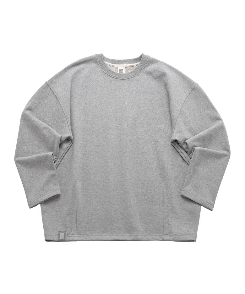 HEAVY-TERRY BALLOON SWEAT BOX TEE (Gray)
