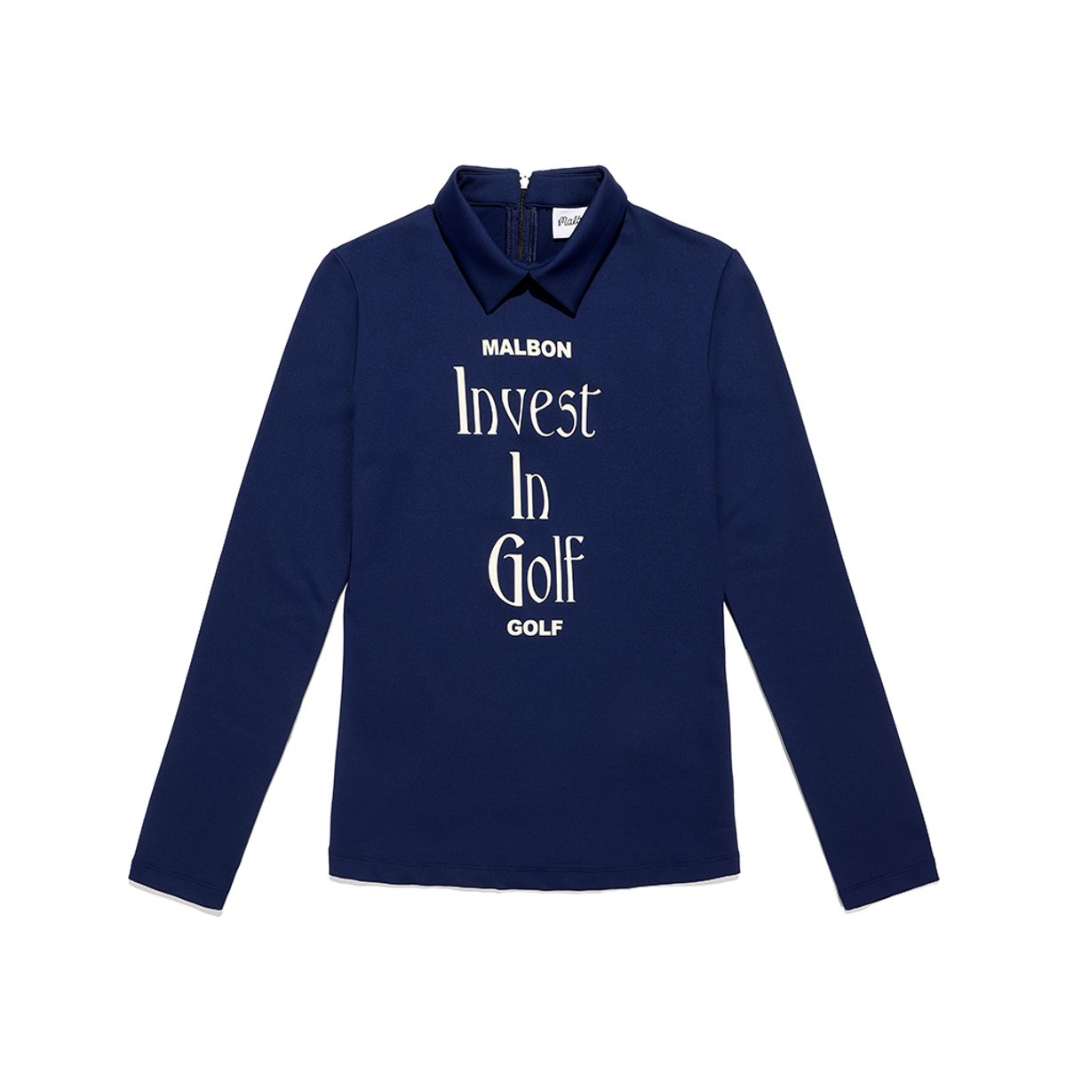 말본 골프(MALBON GOLF) 인베스트 인 골프 폴로 티셔츠 BLUE (WOMAN)