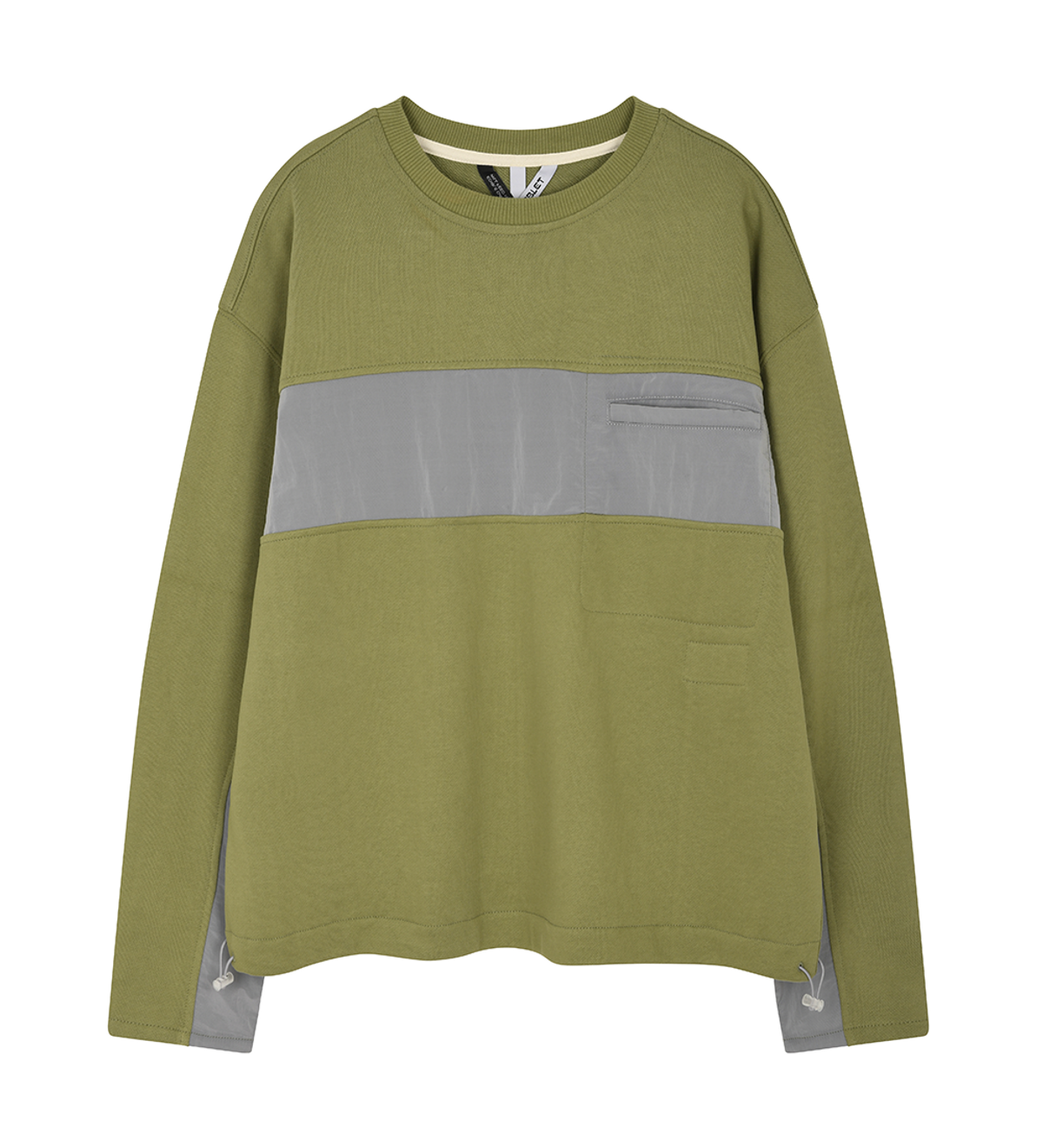 에디블렛(EDIBLET) MARS RIDE TWO TONE트랙 스웨트셔츠  -KHAKI-