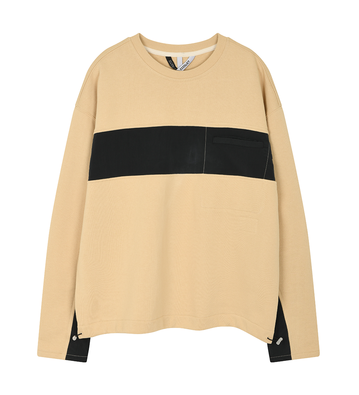 에디블렛(EDIBLET) MARS RIDE TWO TONE트랙 스웨트셔츠  -BEIGE-