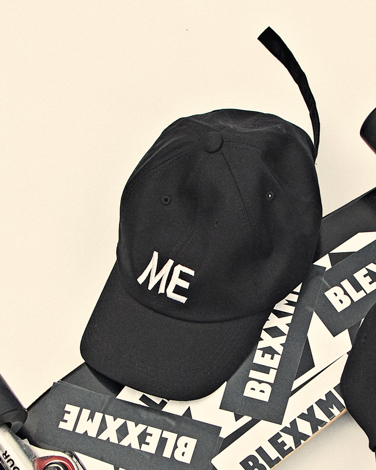 블랙스미(BLEXXME) ME BALL CAP BLACK