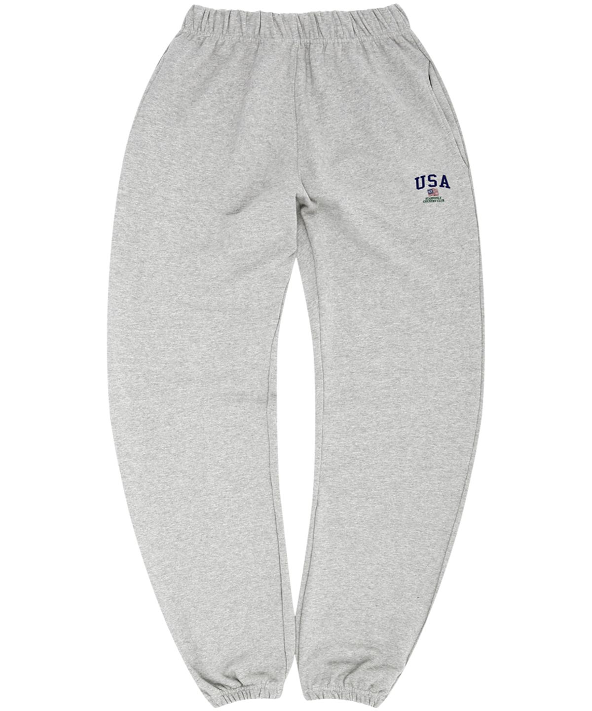 스텝온리(STAFFONLY) USA SWEATPANTS (MELANGE GREY)