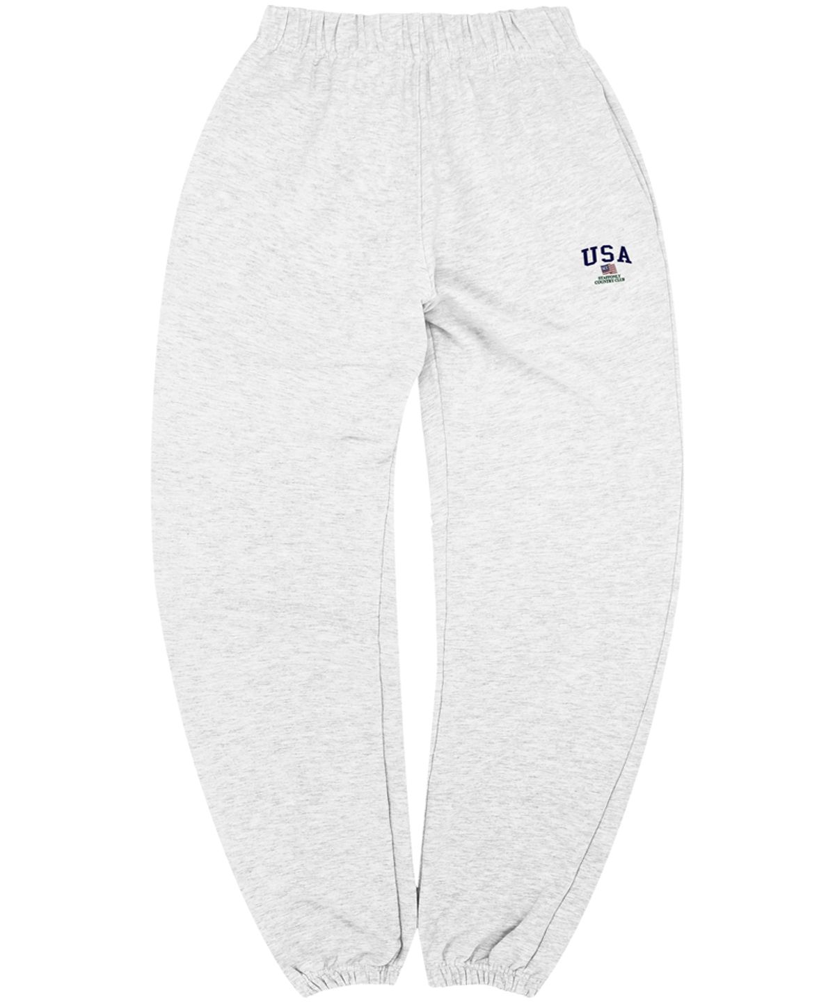 스텝온리(STAFFONLY) USA SWEATPANTS (MELANGE WHITE)