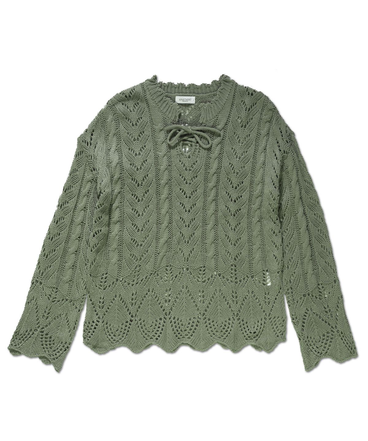 아파트먼트(APARTMENT) (W) MOSKUE KNIT - LIGHT KHAKI