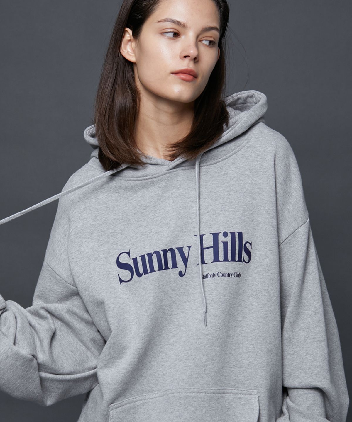 스텝온리(STAFFONLY) SUNNY HILLS HOODIE 2 (MELANGE GREY)