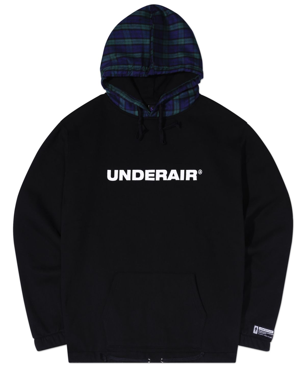 언더에어(UNDERAIR) GN03 HOODIE - BLACK