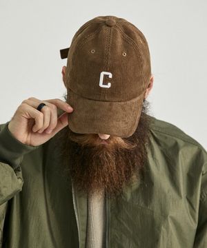 CB 코듀로이 로고 볼캡 (브라운)