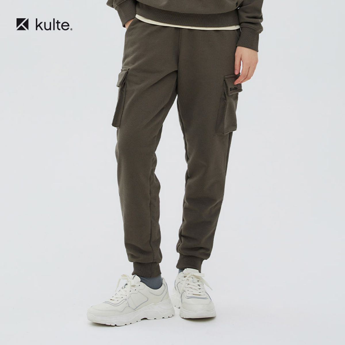 쿨트(KULTE) 074 쉘터 조거 팬츠 카키