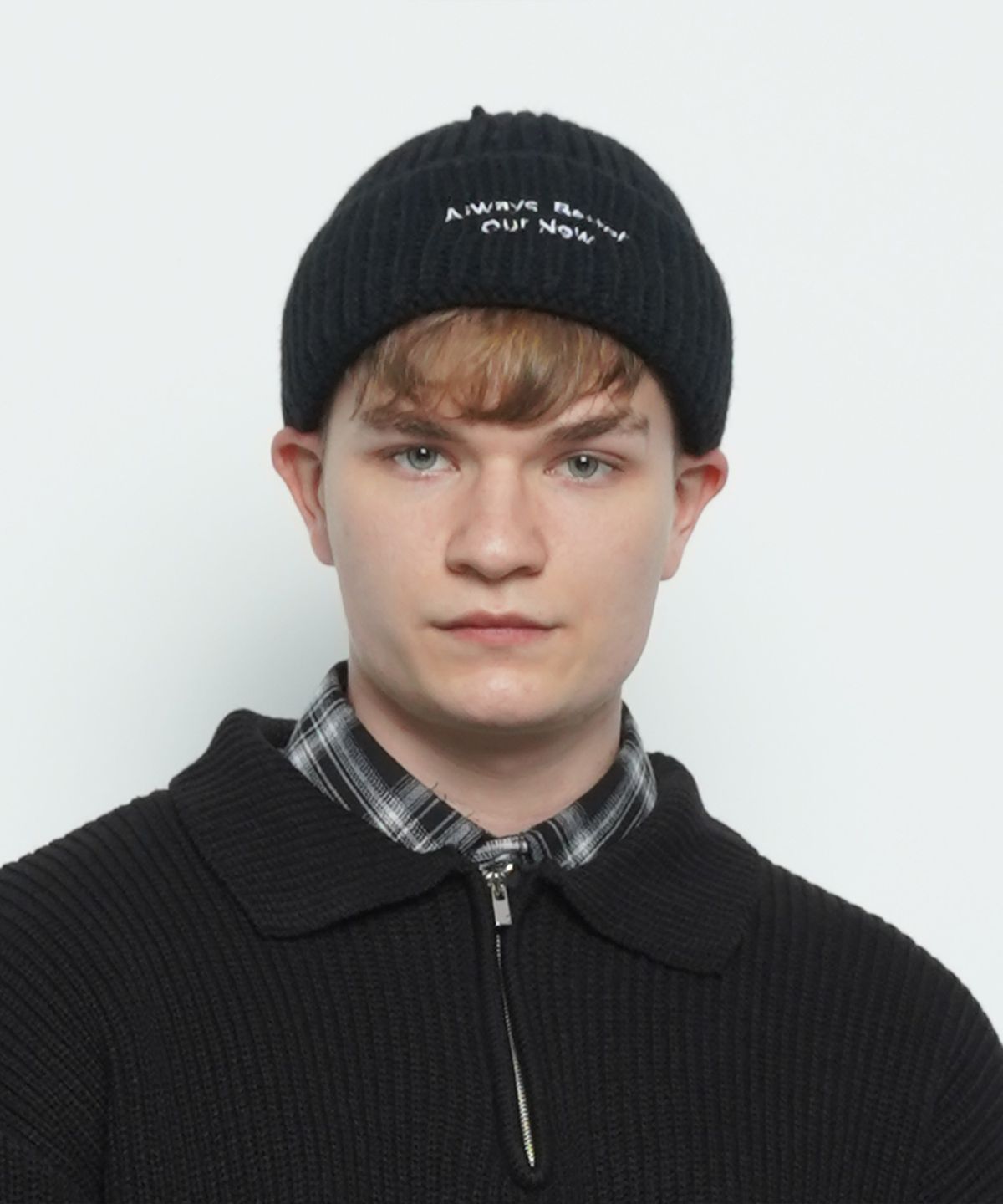 에이본(THE-ABON) MW127 abon logo beanie black
