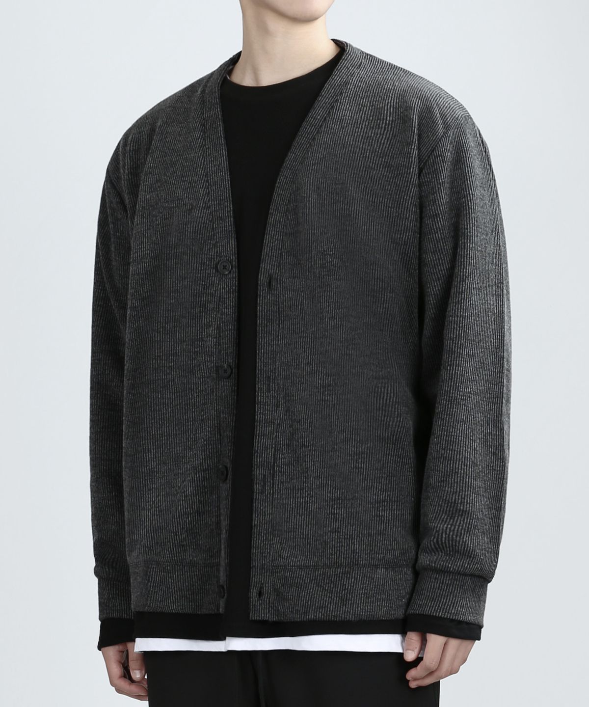 베리베인(VERYVAIN) GAFF TEX CARDIGAN (DARK GRAY)