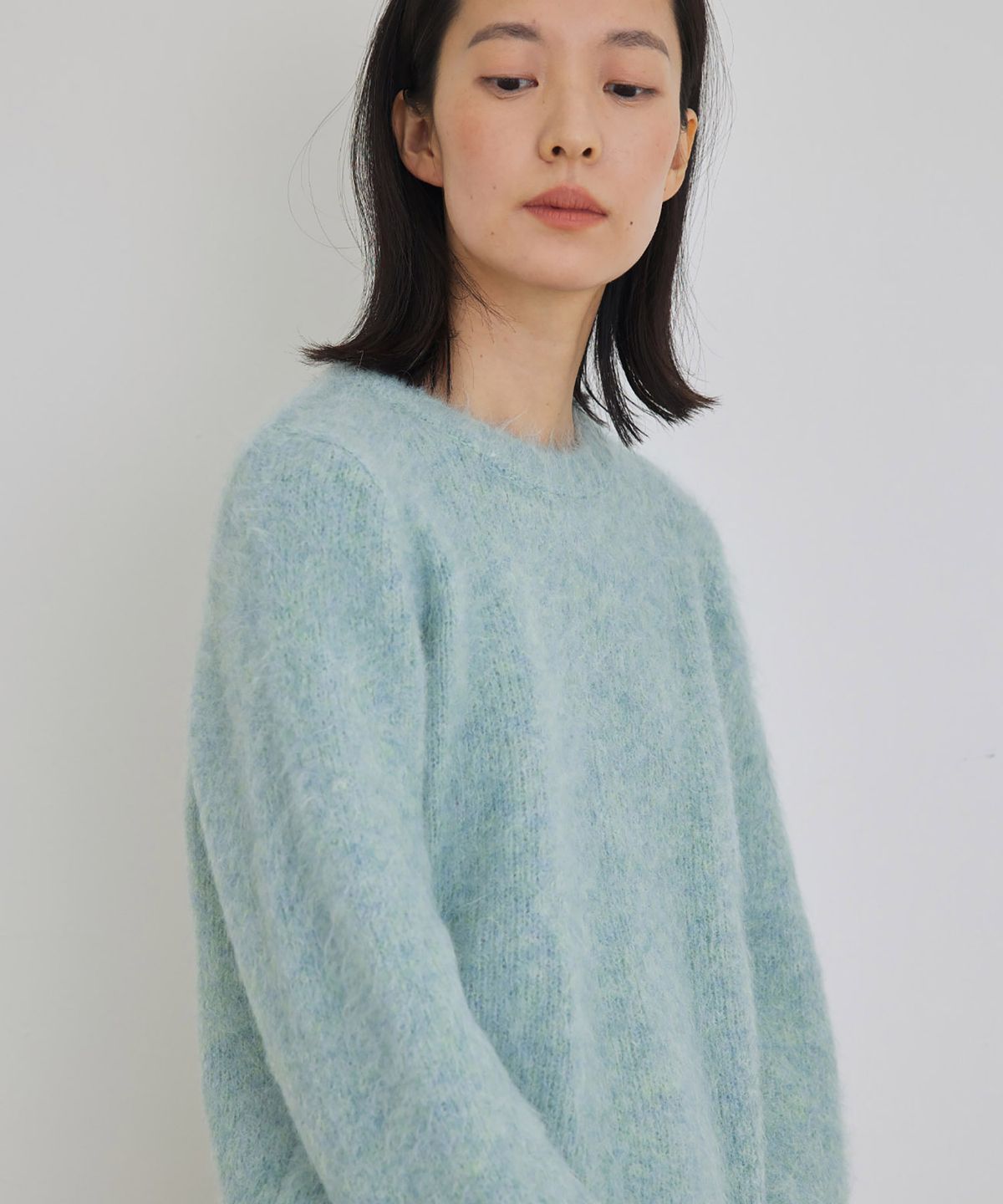 마누엘 에 기욤(MANUELLE ET GUILLAUME) Alpaca bluish knit