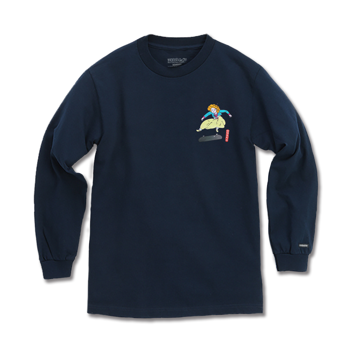 모노파틴(MONOPATIN) jumo heelflip  shirt – navy