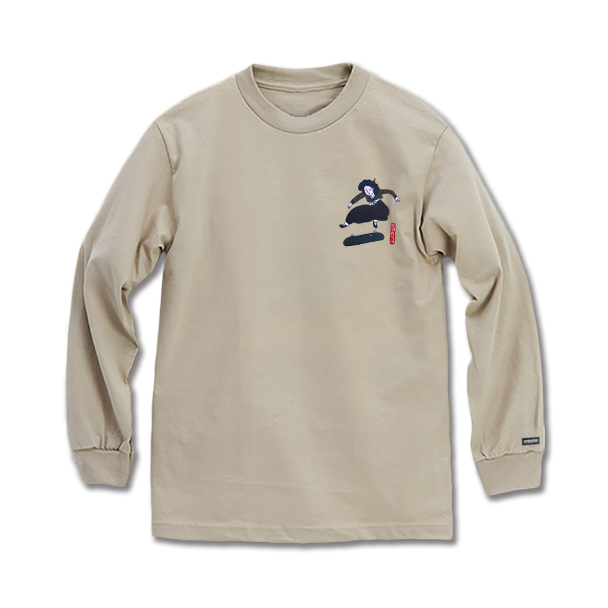 모노파틴(MONOPATIN) jumo heelflip  shirt –sand