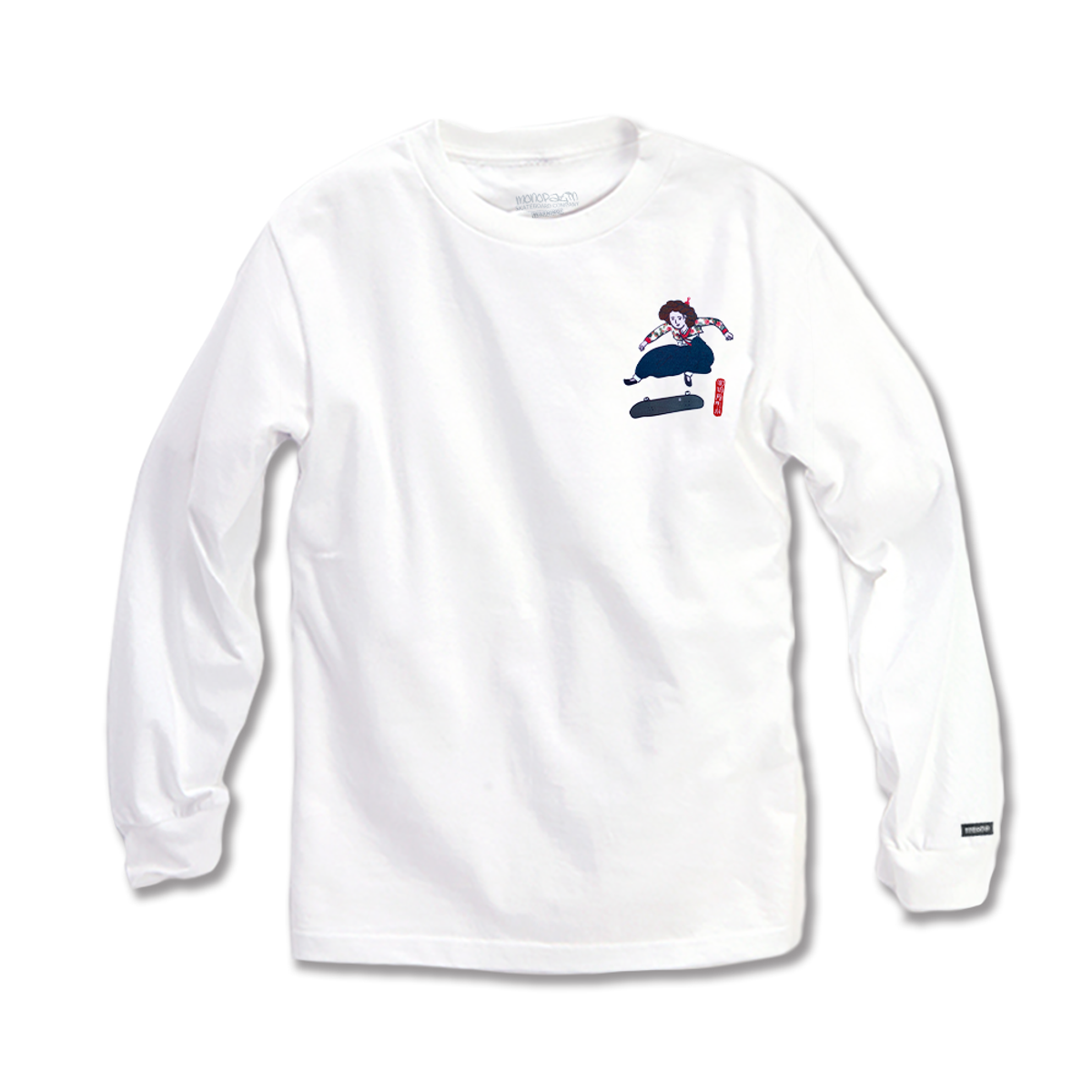 모노파틴(MONOPATIN) jumo heelflip  shirt –white