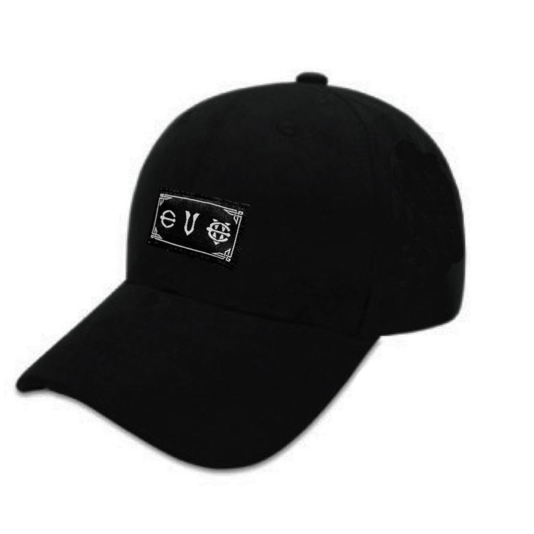 EV 라벨 스웨이드 캡 (블랙)