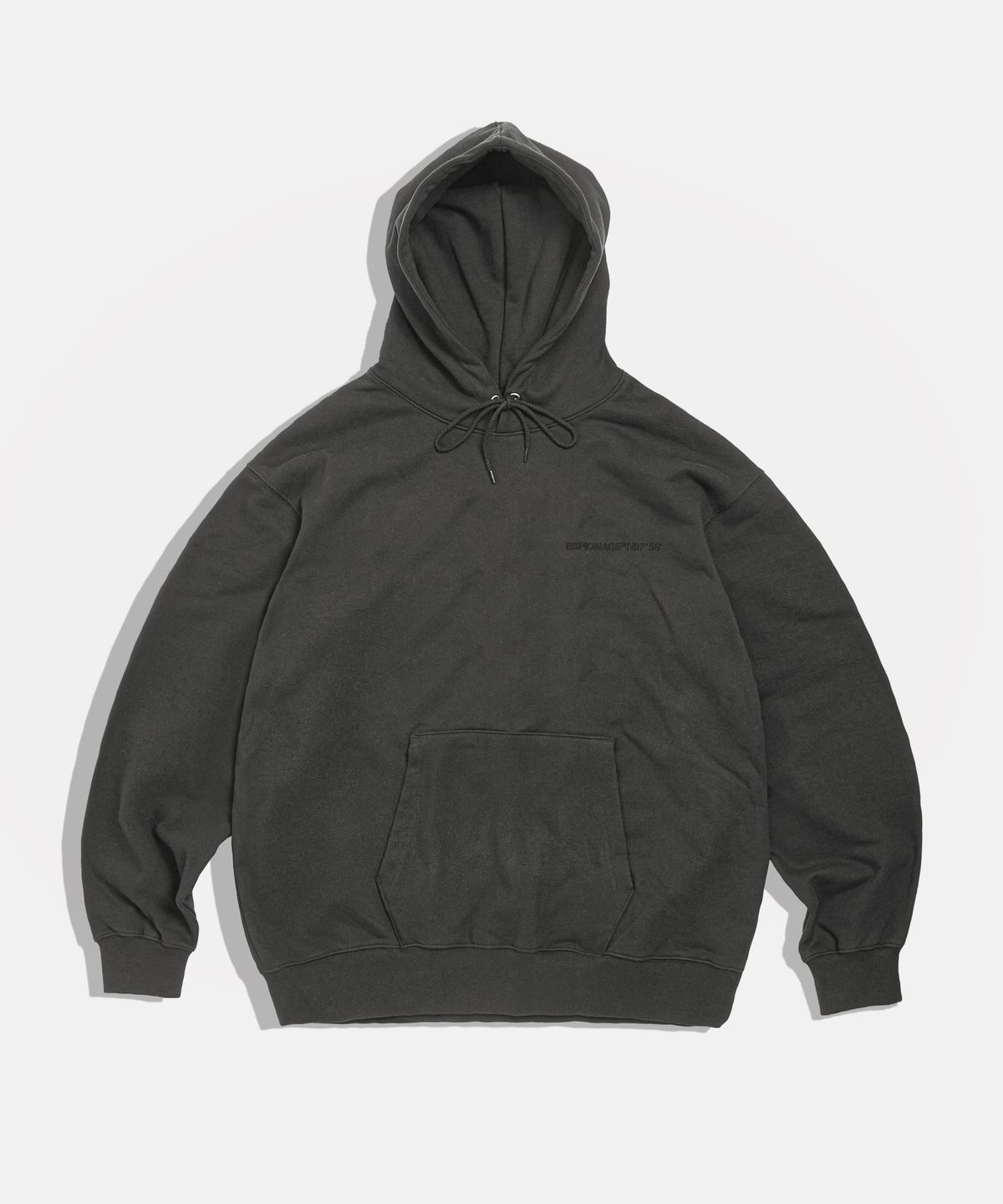 에스피오나지(ESPIONAGE) Standard Logo Heavyweight Hoodie Vintage Black