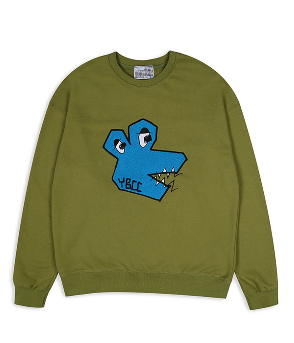 유쓰배쓰(YOUTHBATH) Brushed Overfit Sweatshirt_Dino Olive