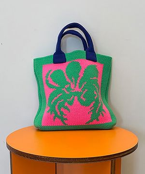 POPPY KNIT 미니 백 그린