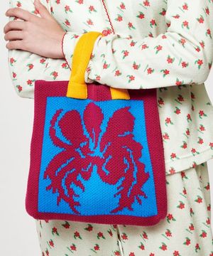 POPPY KNIT 미니 백 버건디