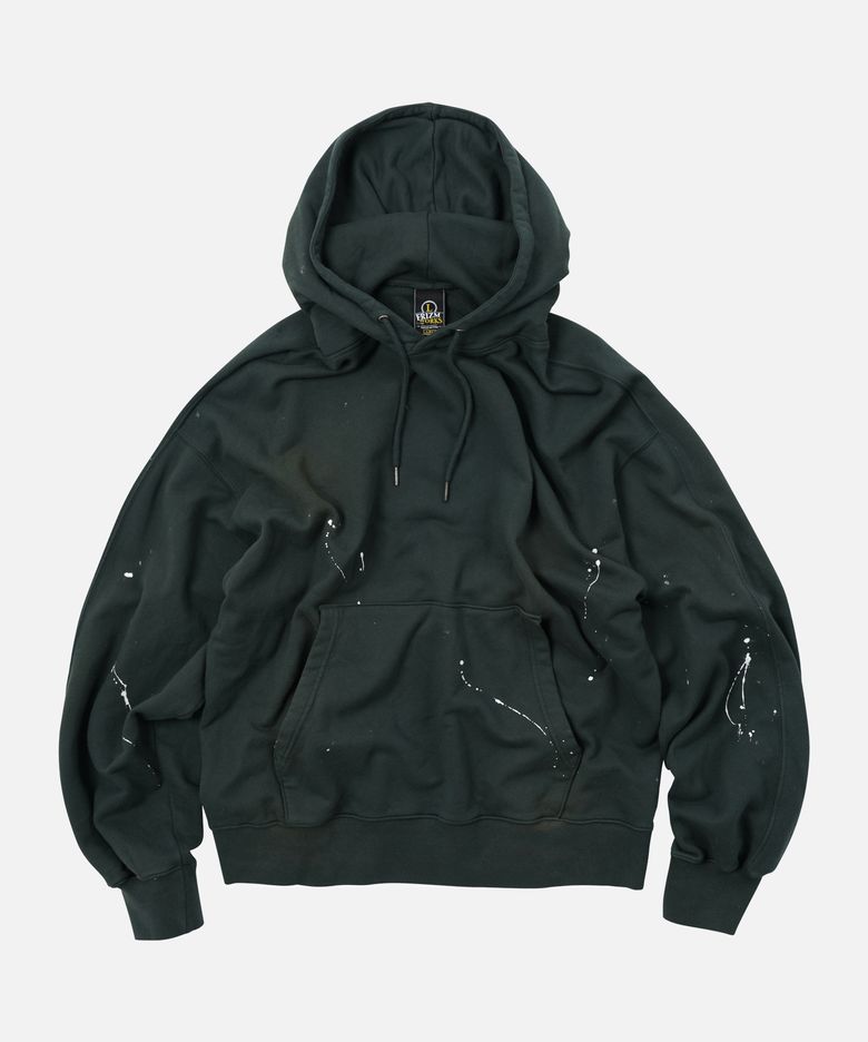 SPLASH PAINTING HOODY _ DARK GREEN