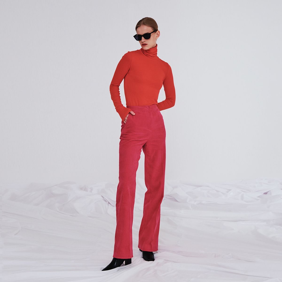 메이크어토스트(MAKE A TOAST) CORDUROY STRAIGHT PANTS PINK