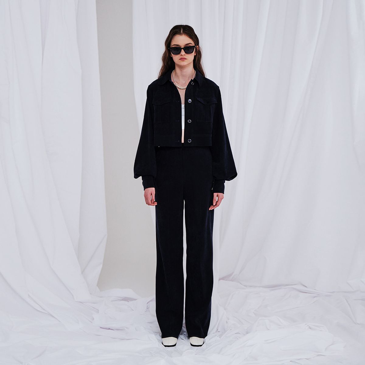 메이크어토스트(MAKE A TOAST) STRAIGHT PANTS NAVY