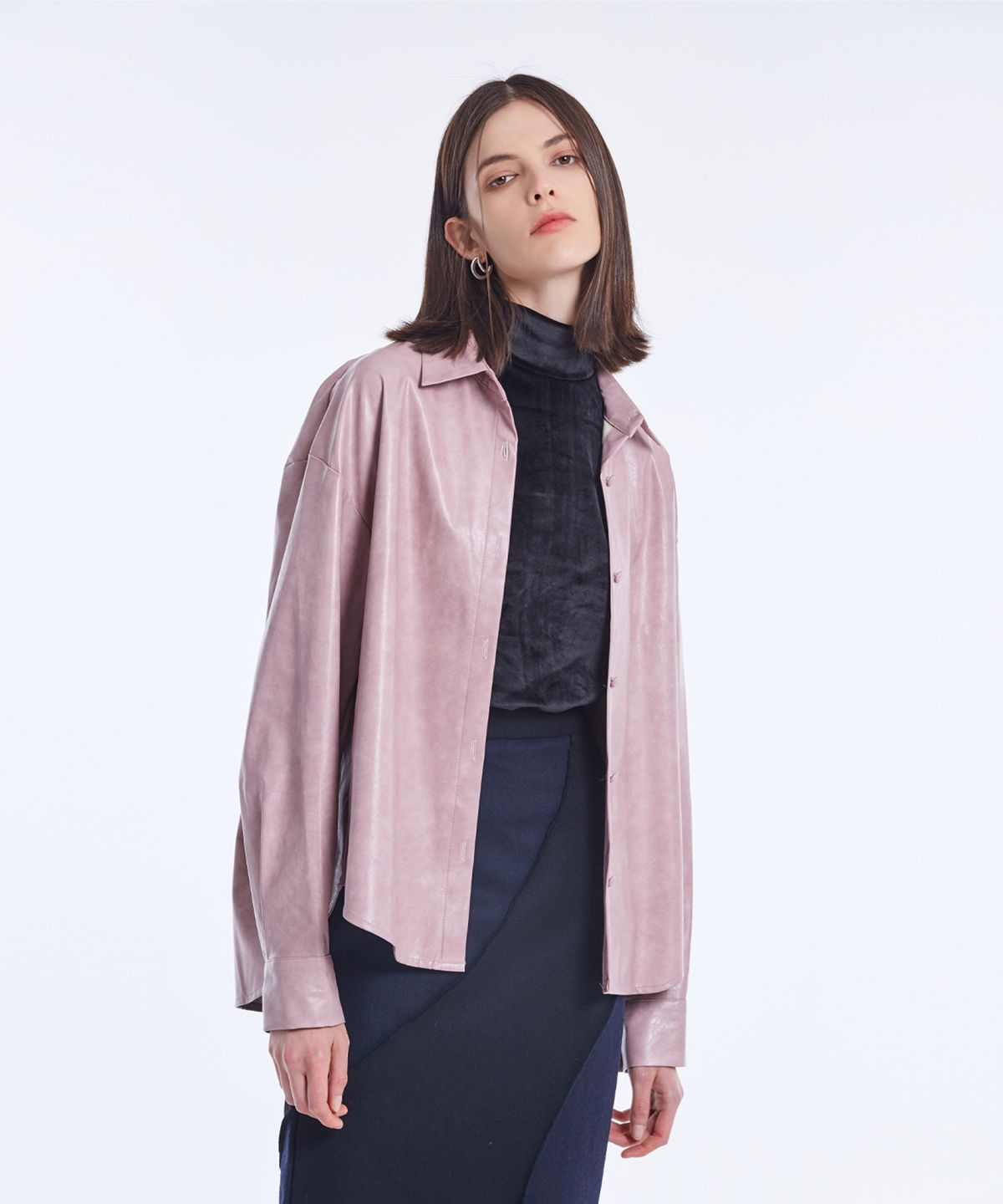 네벨에브리웨어(NEBELEVERYWEAR) ECO REATHER SHIRT_PINK