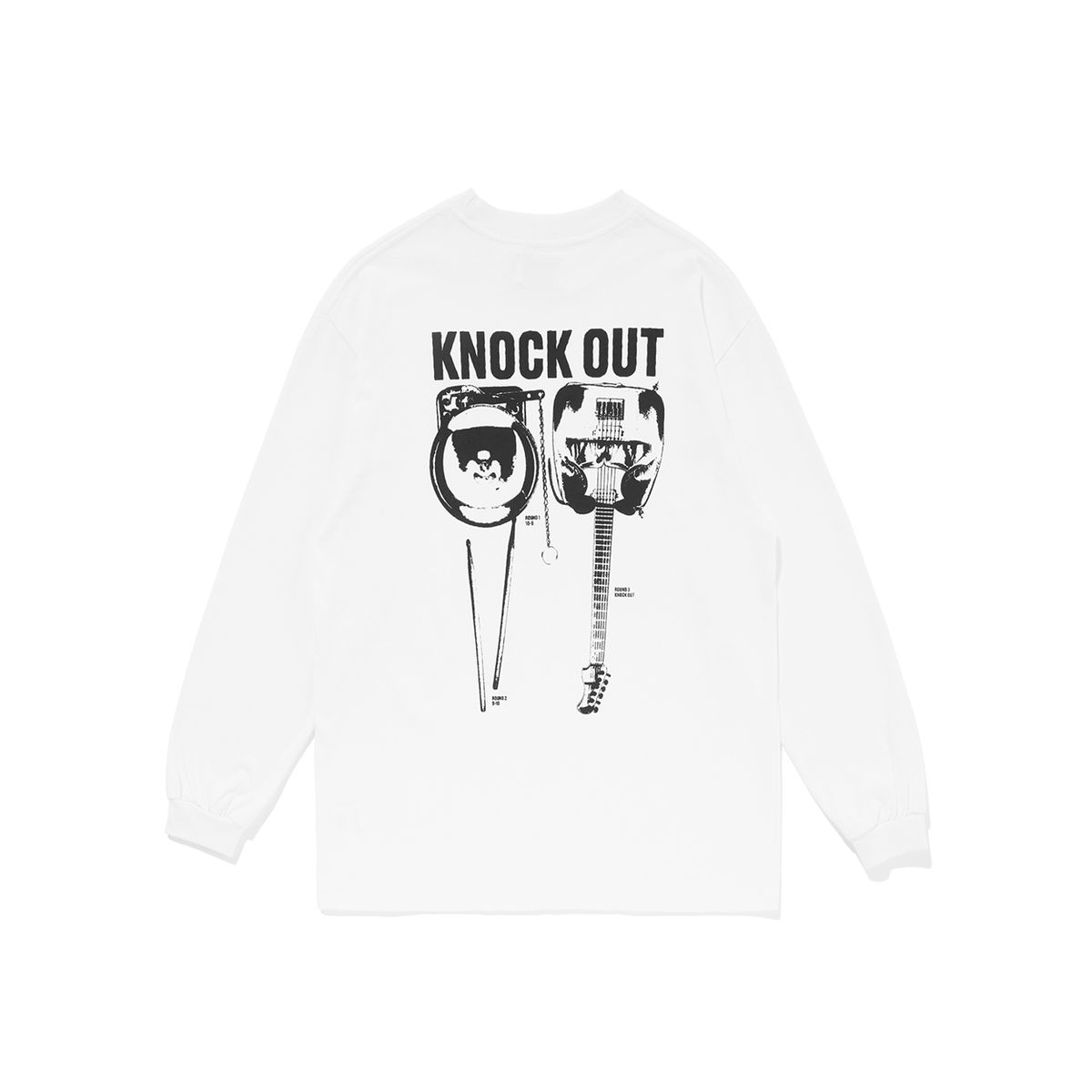블렌드클럽(BLNDCLUB) Knockout Band L/S Tee White