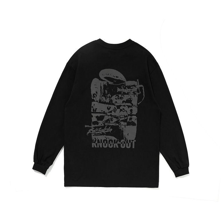 Knockout Illust L/S Tee Black