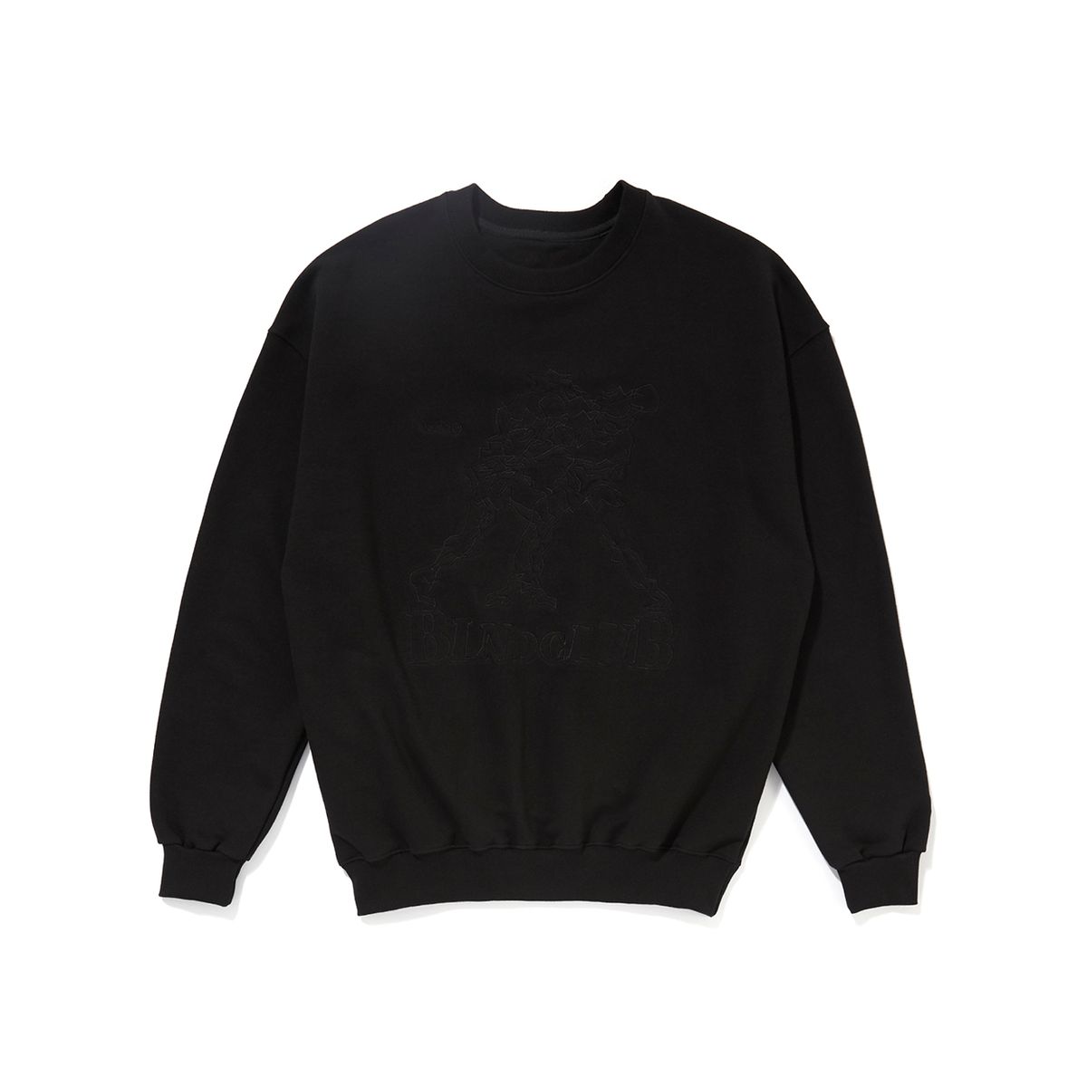 블렌드클럽(BLNDCLUB) Line Needlepoint Crewneck Black