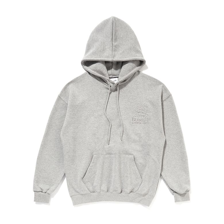 Sketch Stitched Hoodie Grey