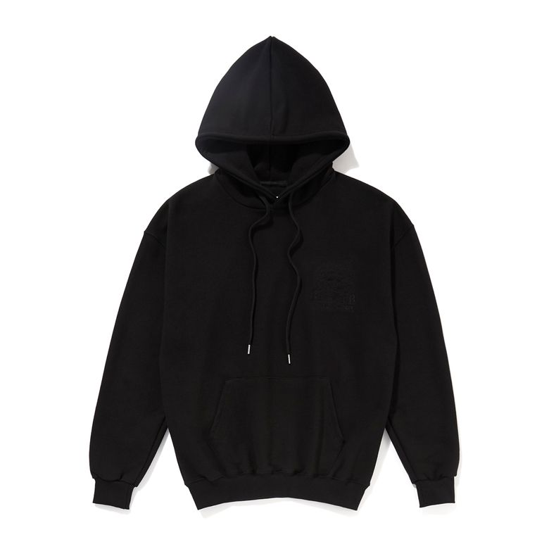 Sketch Stitched Hoodie Black