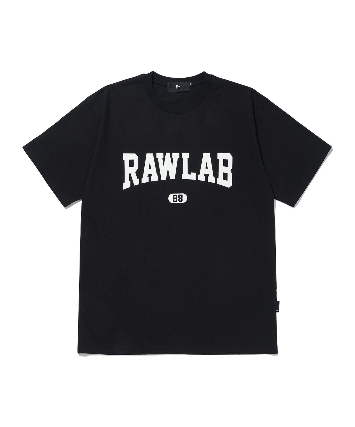 로우랩(RAW LAB) 아치로고 코튼 반팔티 (블랙)