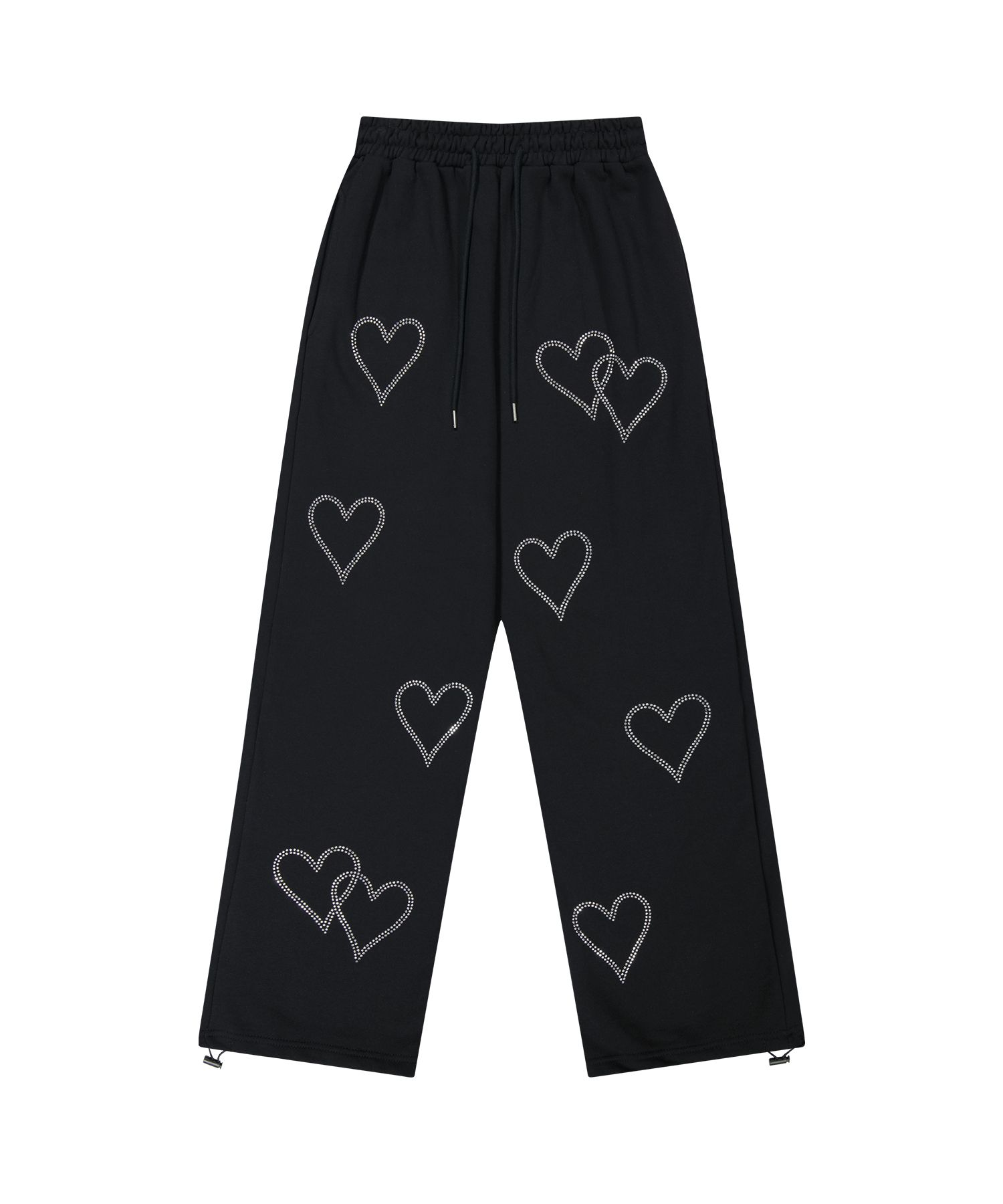 ☆人気☆【ROCKCAKE】☆Half Crystal Jogger Pants☆ MUSINSA | ROCKCAKE Crystal Heart 2way Jogger - Black