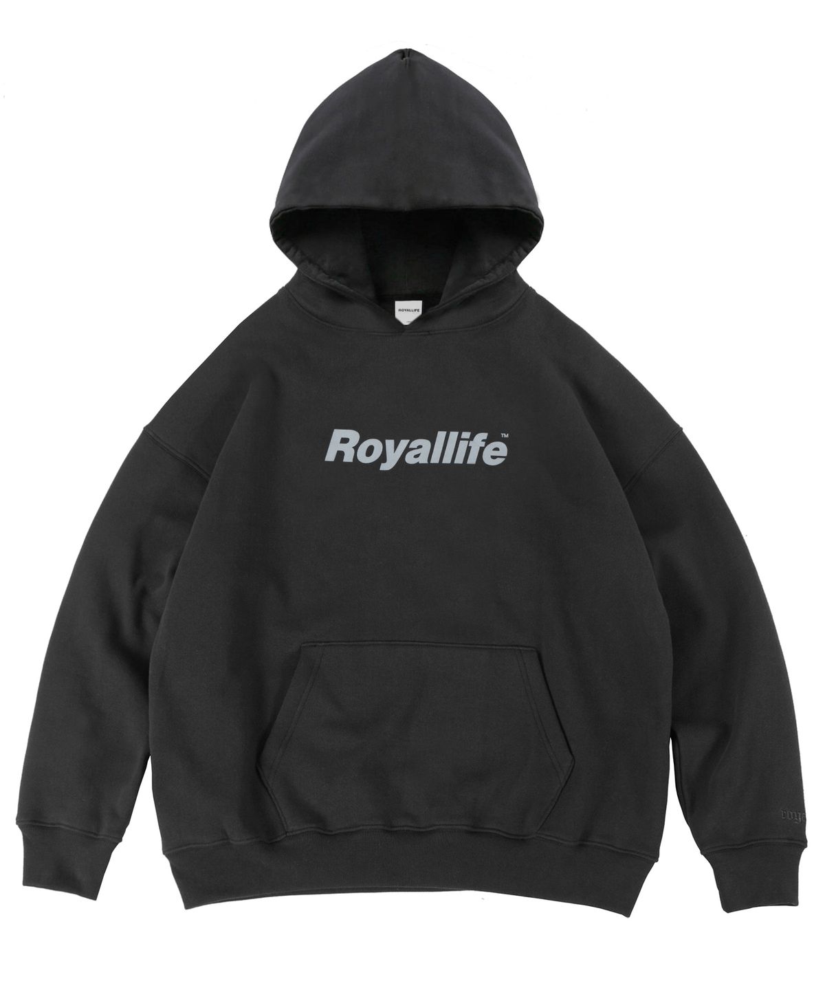 로얄라이프(ROYALLIFE) RLPH900 오리지널 쉐이디 로고 후드티 - 블랙