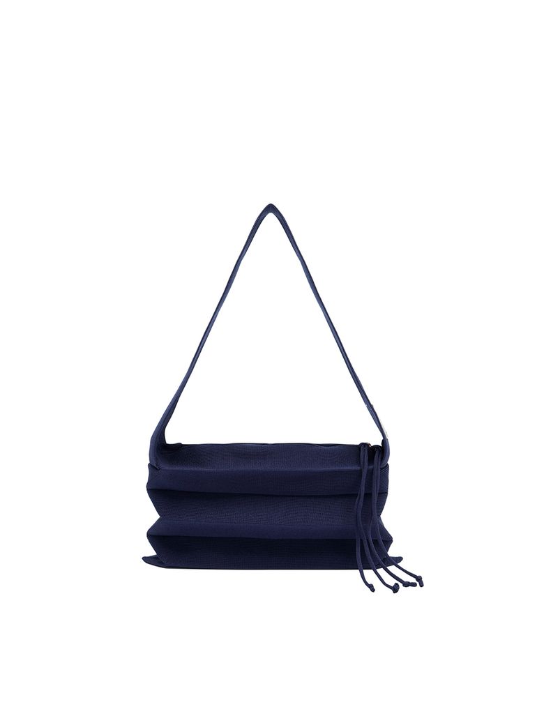 Lucky Pleats Knit Shoulder Classic Navy