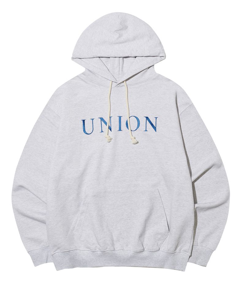 유니온 스웨트 후드 그레이