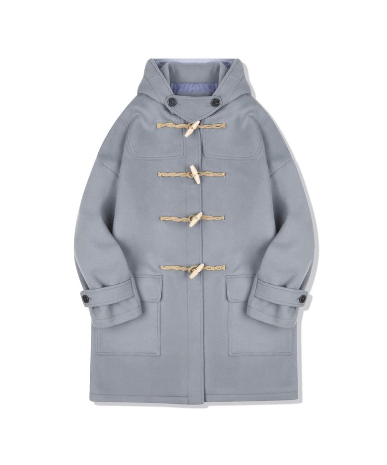 [울90%]Oversized Duffle Coat(ASH BLUE)